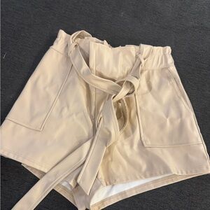Windsor Cream High Waist Women's Shorts